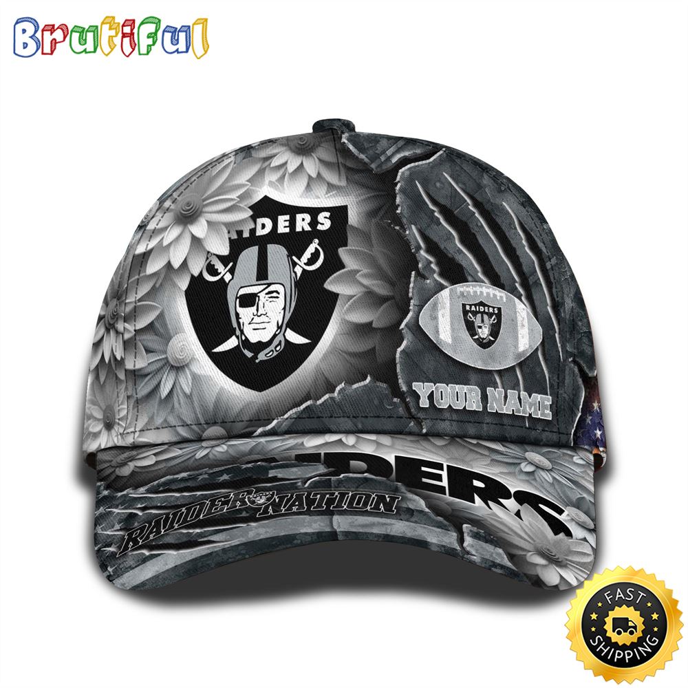 Personalized NFL Las Vegas Raiders All Over Print Baseball Cap The Perfect Way To Rep Your Team 1 shjim8