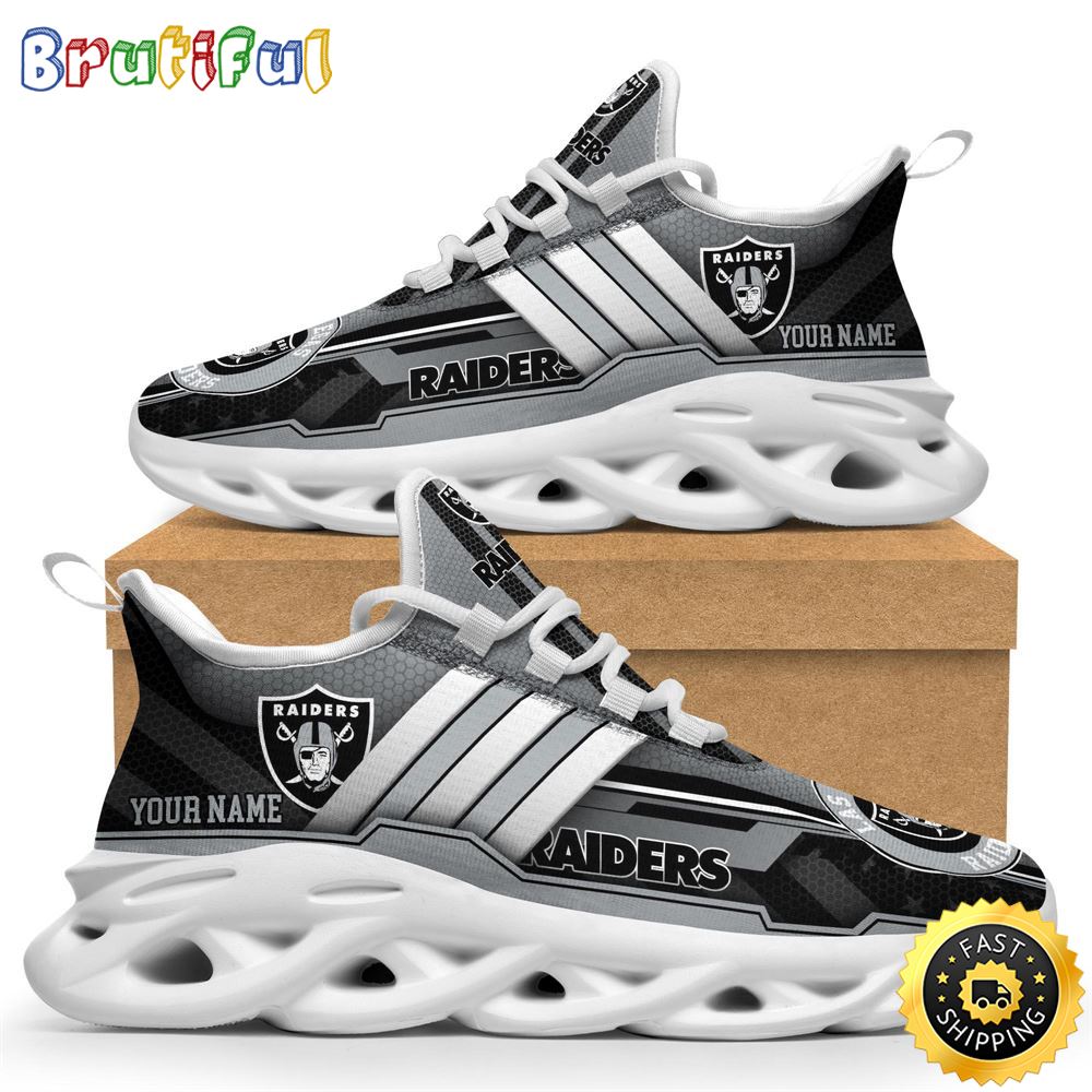 Personalized NFL Las Vegas Raiders Sneaker Max Soul Shoes The Perfect sports Gift For Fans 1 tozi1d