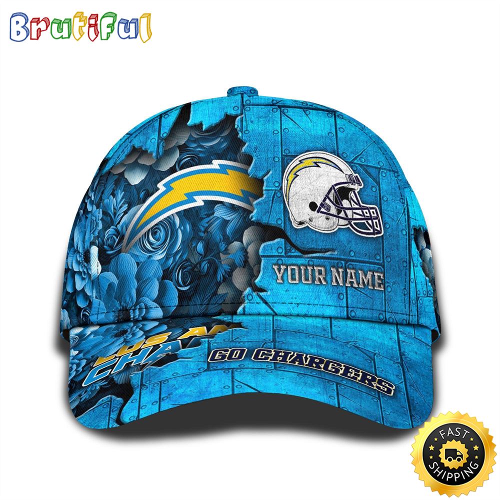 Personalized NFL Los Angeles Chargers All Over Print Baseball Cap Show Your Pride 1 jkal2b