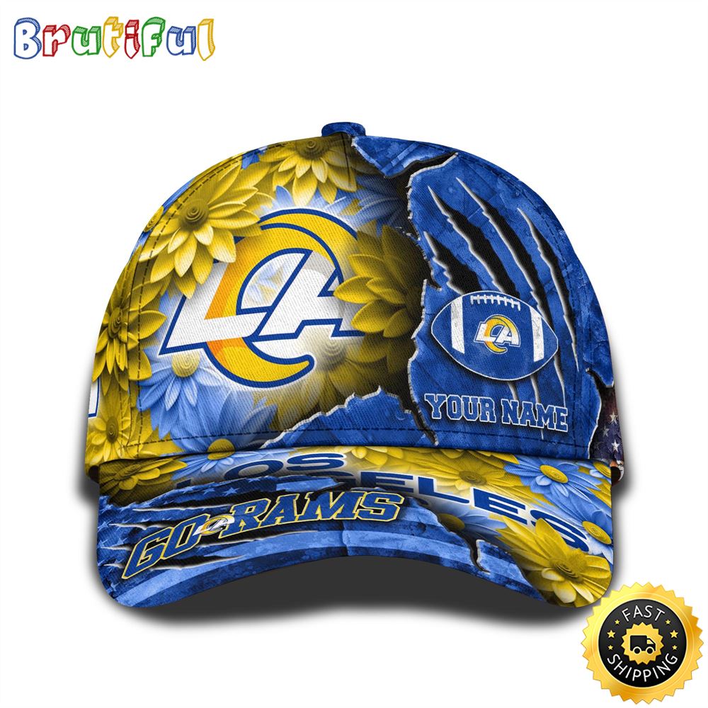 Personalized NFL Los Angeles Rams All Over Print Baseball Cap The Perfect Way To Rep Your Team 1 dub8lj