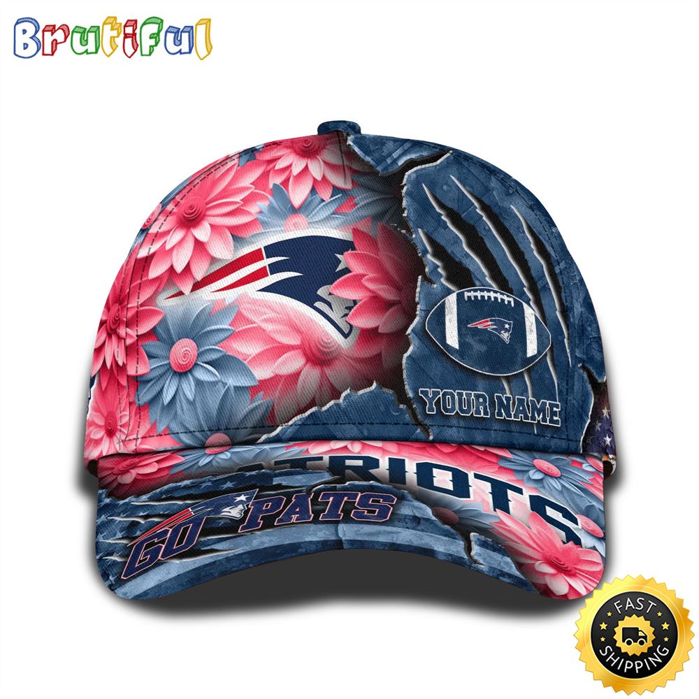 Personalized NFL New England Patriots All Over Print Baseball Cap The Perfect Way To Rep Your Team 1 sr22zi