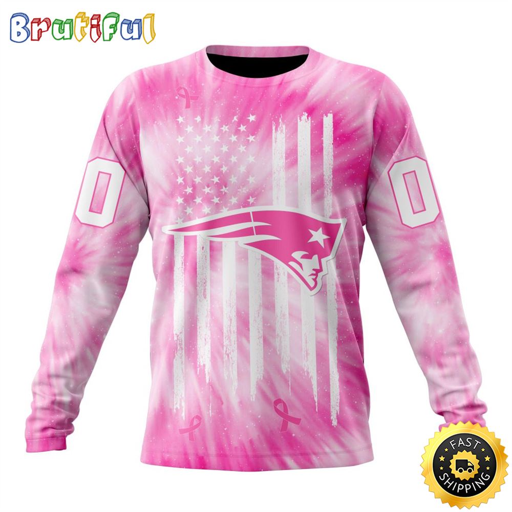 Personalized NFL New England Patriots Crewneck Sweatshirt Special Pink Tie Dye Unisex Sweatshirt 1 xhheha