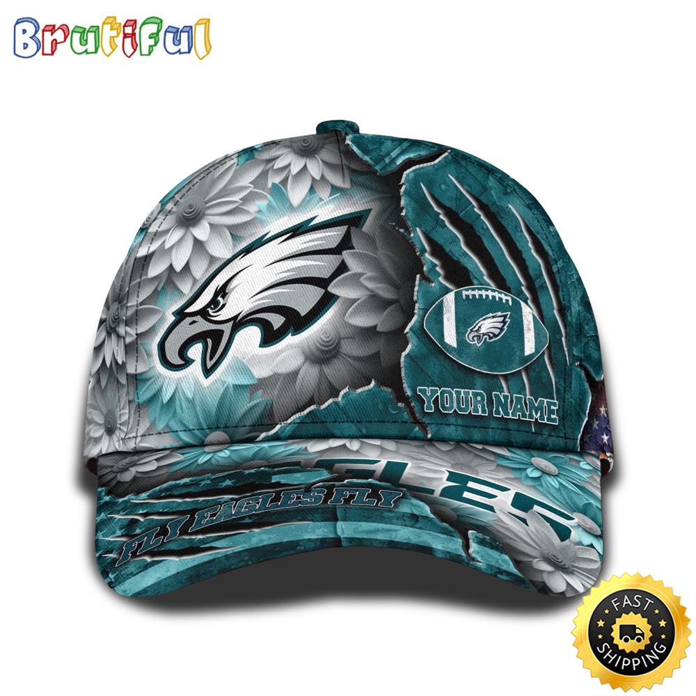 Personalized NFL Philadelphia Eagles All Over Print Baseball Cap The Perfect Way To Rep Your Team 1 udqezm