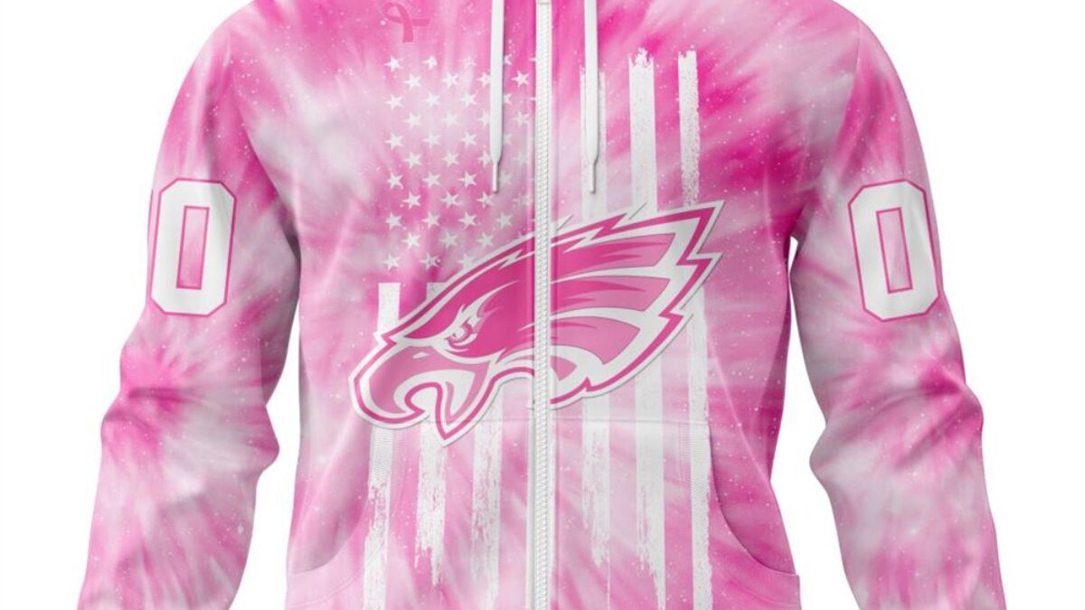 NFL EAGLES 3段ロゴプリントパーカー ×ヴィンテージ バイカラーベスト Personalized NFL Philadelphia Eagles All Over Print Zip Hoodie 3D