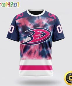 Personalized NHL Anaheim Ducks All Over Print 3D T Shirt Special Pink October Fight Breast Cancer Gift For Man And Women 1 kb6kba