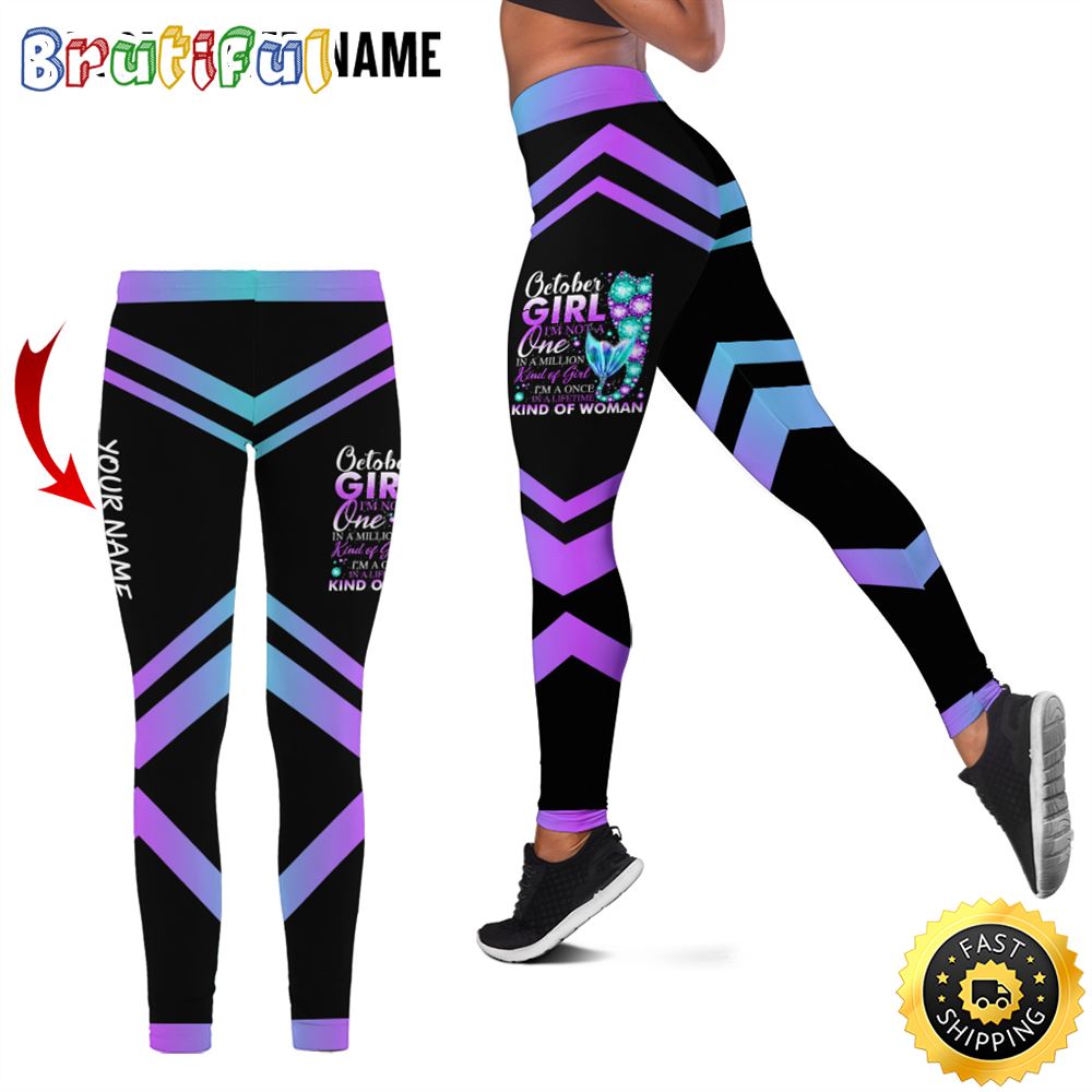 Personalized October Girl All Over Print 3D Legging Empowered Women Gift For Women 1 i7gise