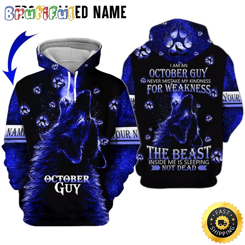 Personalized October Guy The Hidden Beast All Over Print Hoodie Gift For Frends 1 nmvnr1
