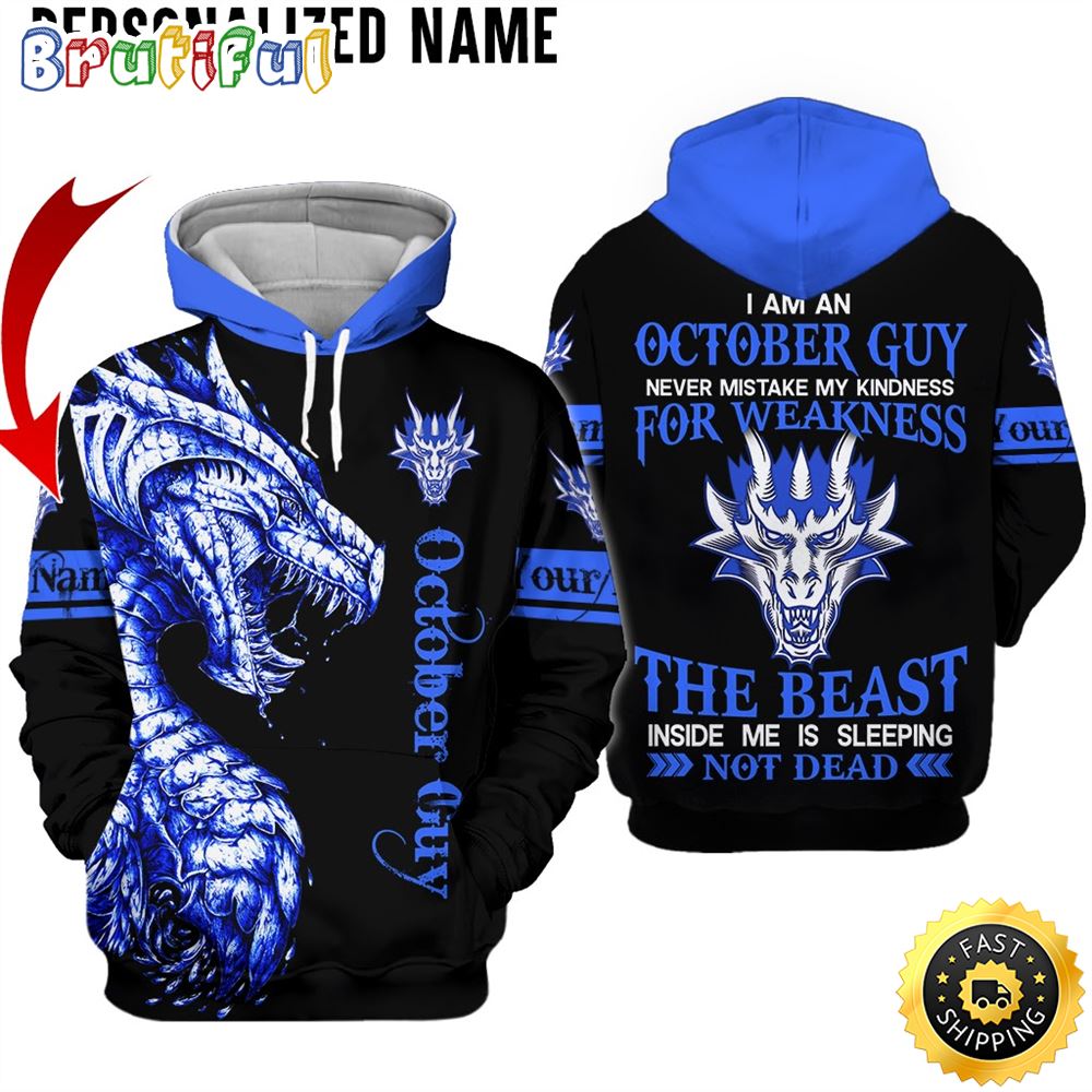 Personalized October Guy The Monster Inside Me All Over Print Hoodie Gift For Frends 1 iar4hc