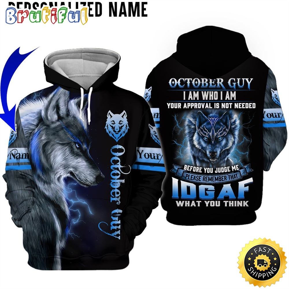 Personalized October Guy You Are Worthy All Over Print Hoodie Gift For Frends 1 dnxjrc