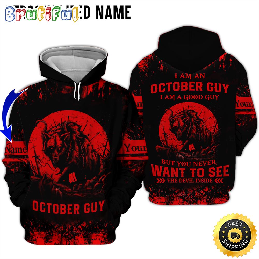 Personalized Red October Guy The Devil Inside All Over Print 3D Hoodie Gift For Frends 1 jfzwut