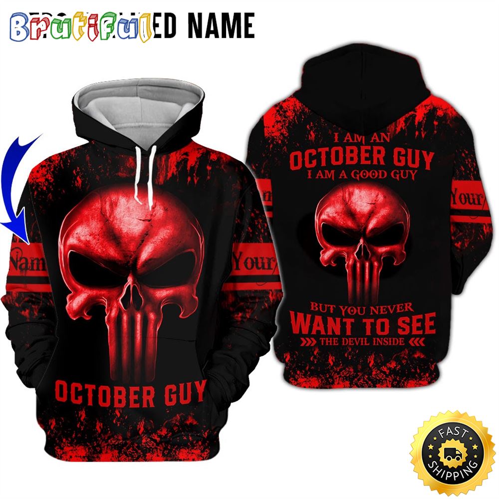 Personalized Red October Skull Guy Never Want To See All Over Print 3D Hoodie Gift For Frends 1 ipnwve