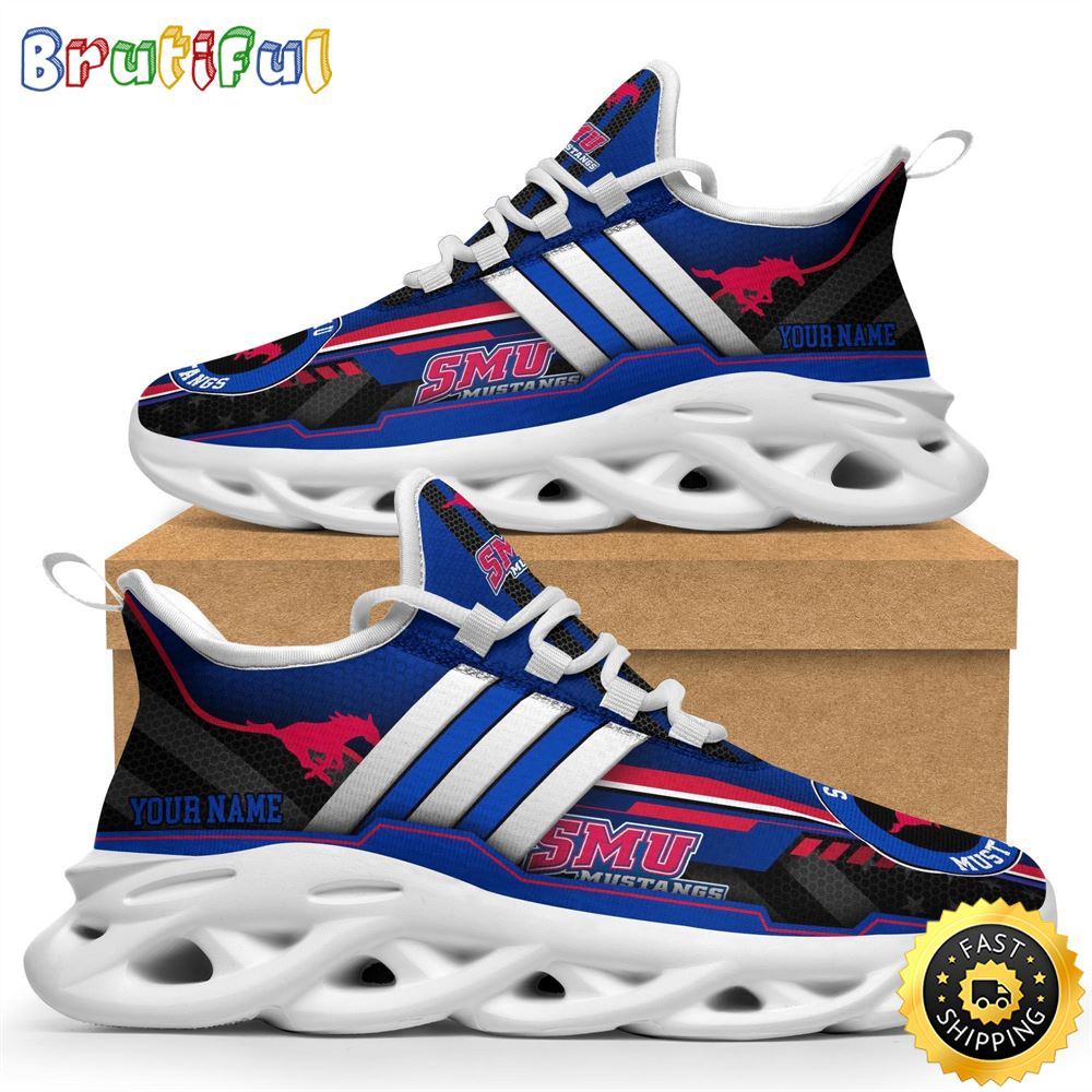 Personalized SMU Mustangs Max Soul Shoes Sneakers Elevate Your Every Step 1 e4xkoh