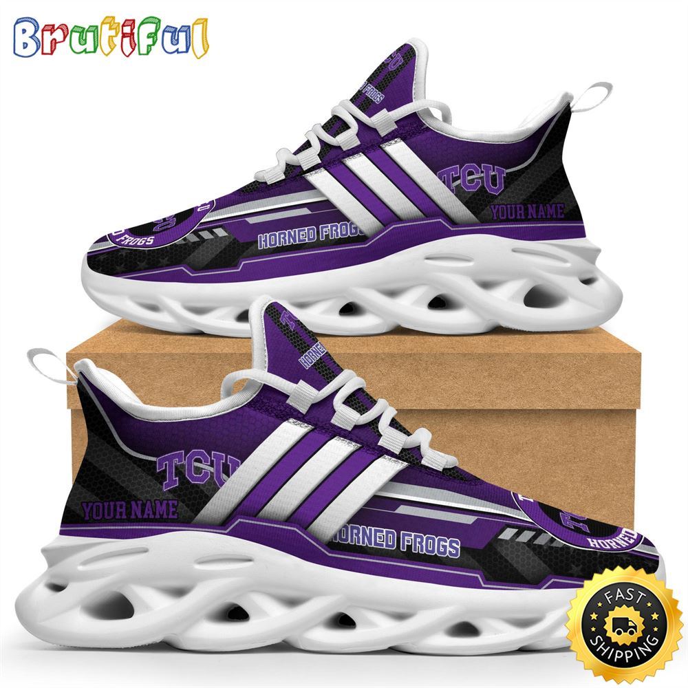 Personalized TCU Horned Frogs Max Soul Shoes Sneakers Elevate Your Every Step 1 o9r2ee