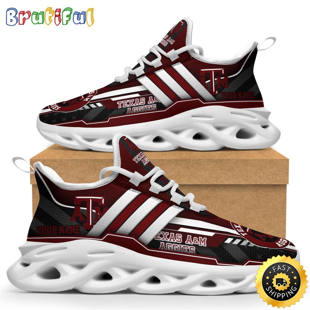 Personalized Texas A ampM Aggies Max Soul Shoes Sneakers Elevate Your Every Step 1 reguwb