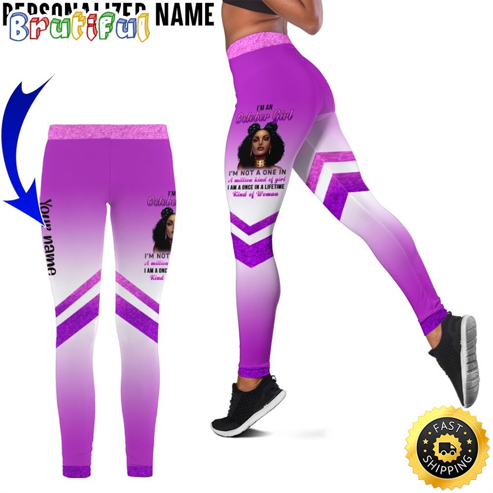 Personalized Violet October Girl All Over Print 3D Legging Caring Women Gift For Women 1 rdwdp5