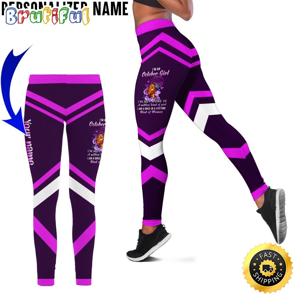 Personalized Violet October Girl All Over Print 3D Legging I Am Not Her Gift For Women 1 tuixwx