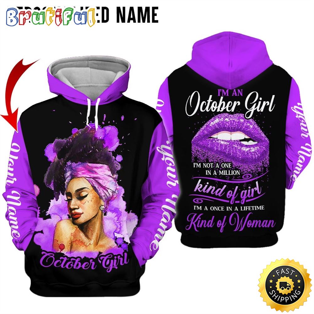 Personalized Violet October Girl You Are Loved All Over Print 3D Hoodie Gift For Women 1 pgmhdb