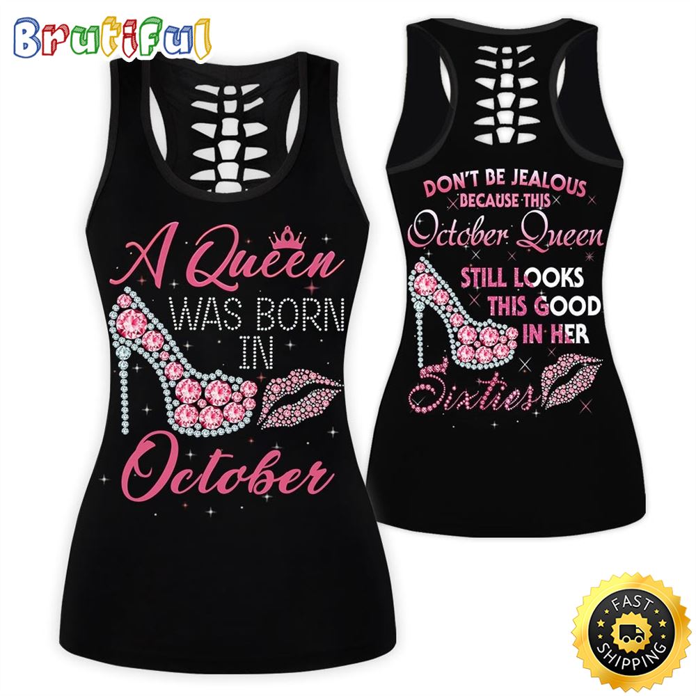 Pink October Girl All Over Print 3D Tank Top Good Queen Gift For Women 1 vbntd9