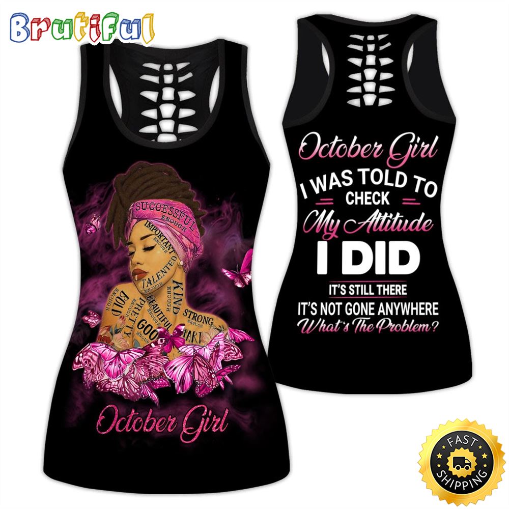 Pink October Girl All Over Print 3D Tank Top I Did Gift For Women 1 g5yghg