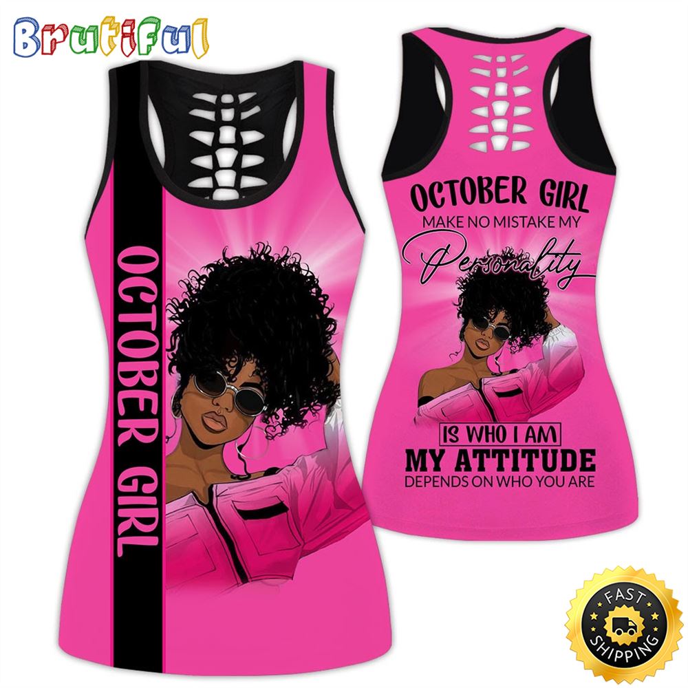 Pink October Girl All Over Print 3D Tank Top Is Who I Am Gift For Women 1 rhteux
