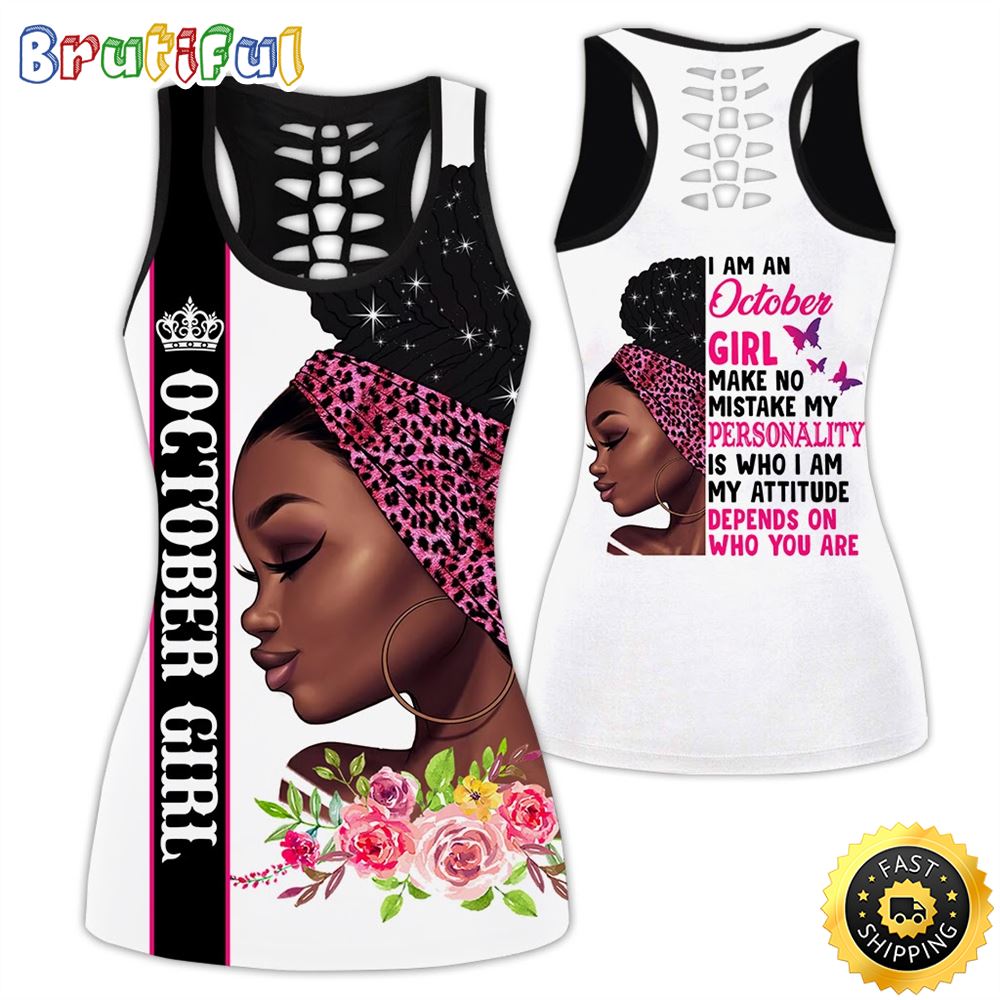 Pink October Girl All Over Print 3D Tank Top Make No Gift For Women 1 qey6ob