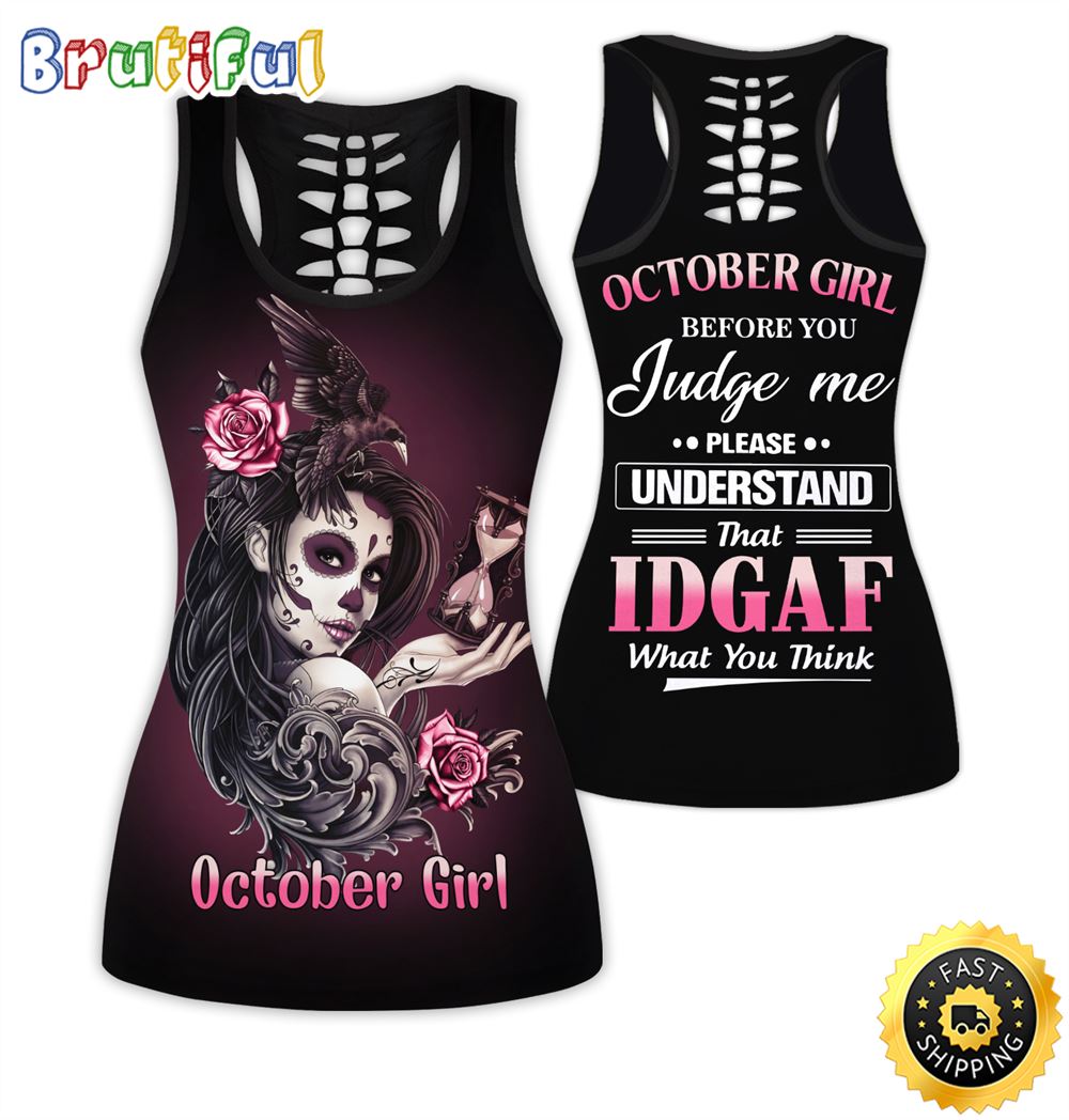 Pink October Girl All Over Print 3D Tank Top Please Understand Gift For Women 1 hv5qmq