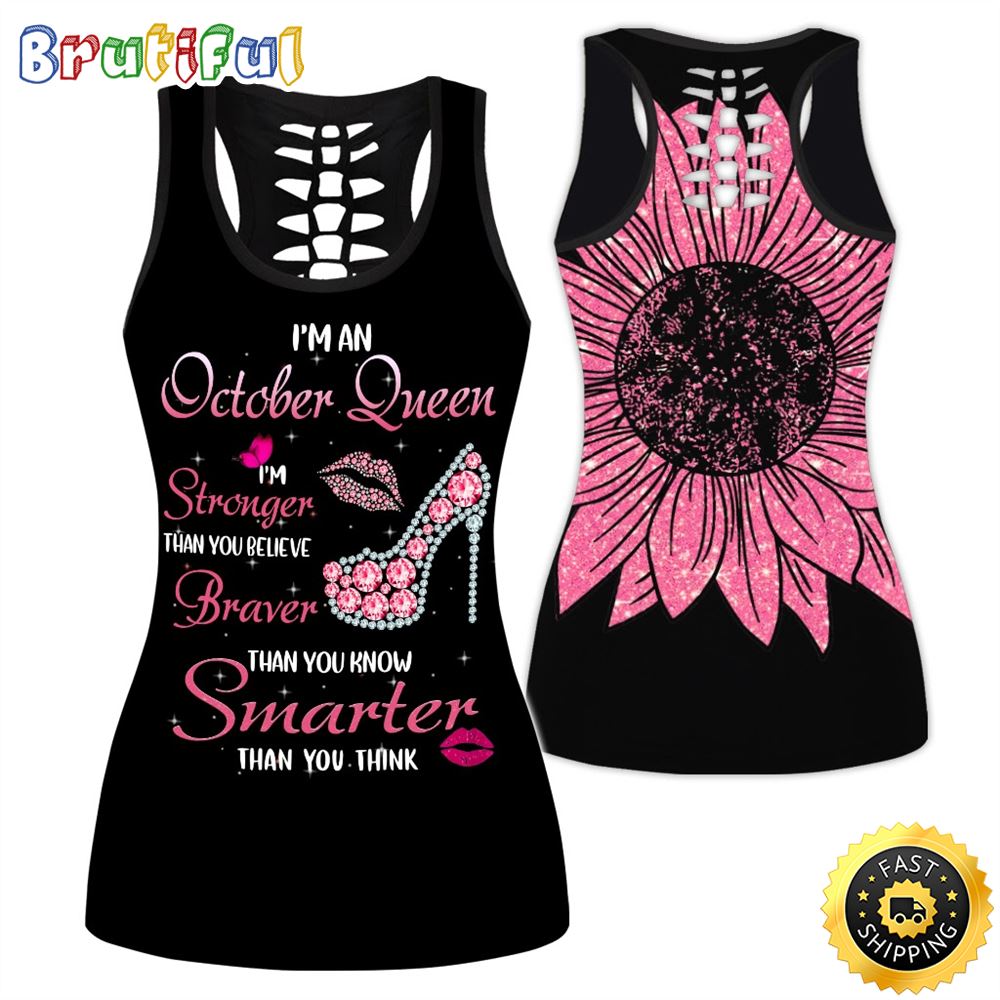 Pink October Girl All Over Print 3D Tank Top Smarter Gift For Women 1 d1wl0y
