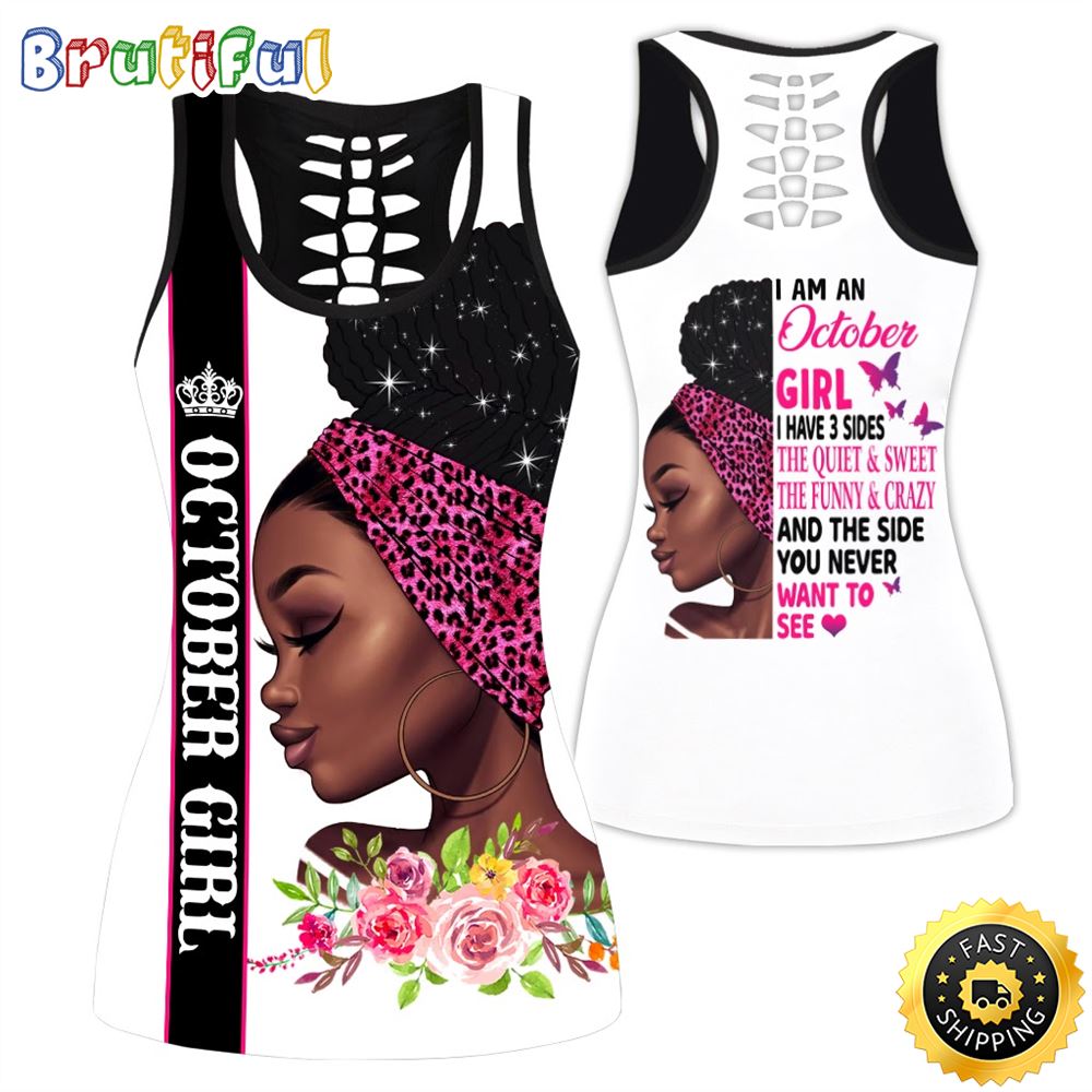 Pink October Girl All Over Print 3D Tank Top The Funny And Crazy Gift For Women 1 gfvhik