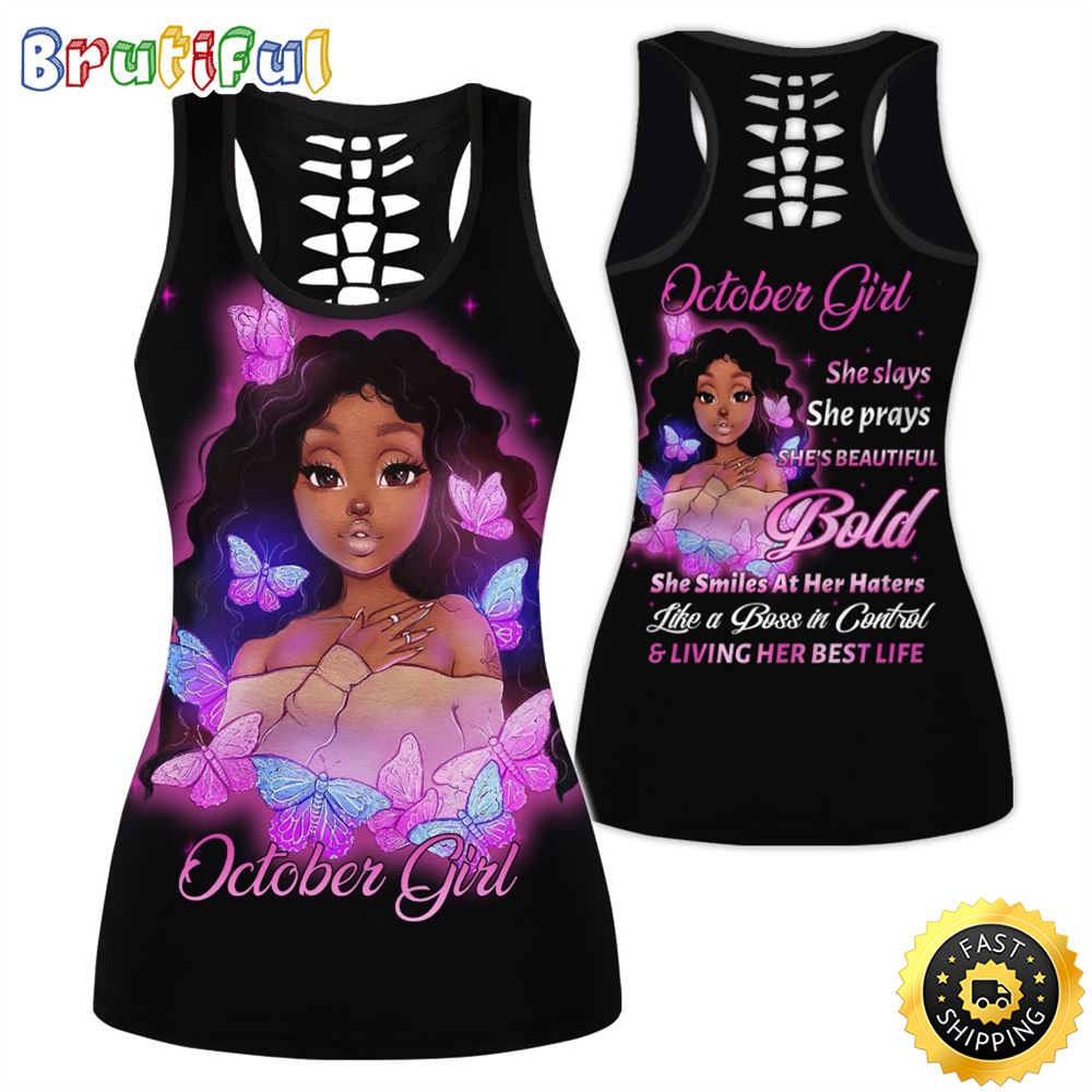 Pink October Girl All Over Print 3D Tank Top You Are Beautiful Gift For Women 1 q15dnr