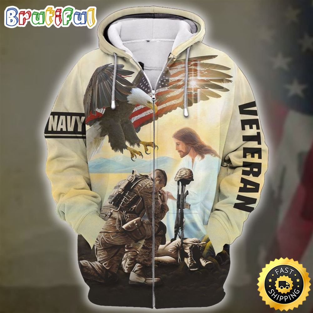 Premium One Nation Under God Zip Hoodie XC6010 1 yxemmy