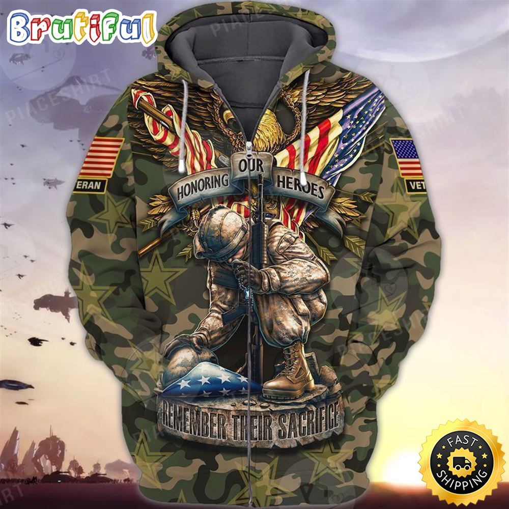 Premium Unique Honor Our Heros Zip Hoodie Ultra Soft And Warm 1 zwnczd