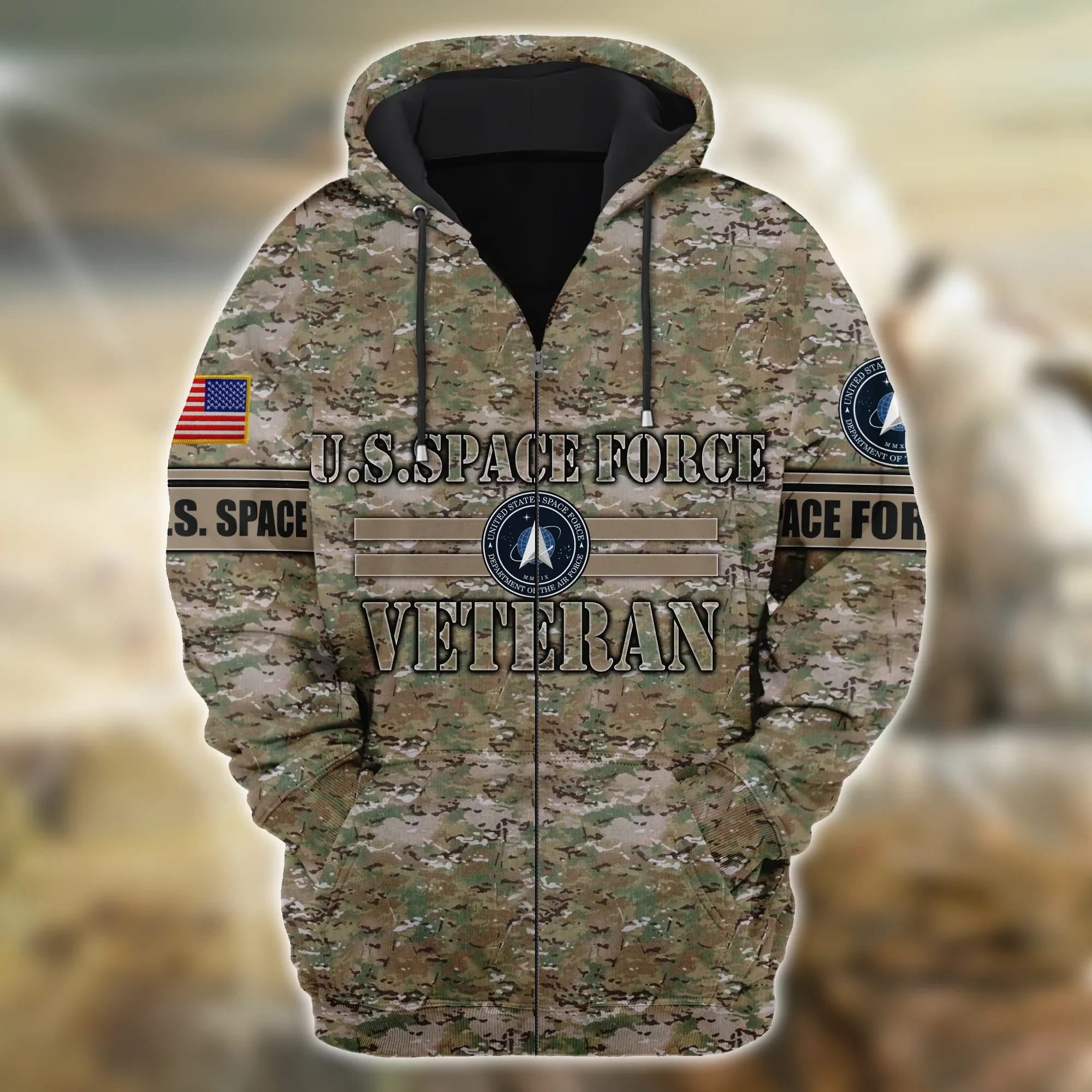 Premium Unique U.S Space Force Zip Hoodie Ultra Soft and Warm 1 hptvtg