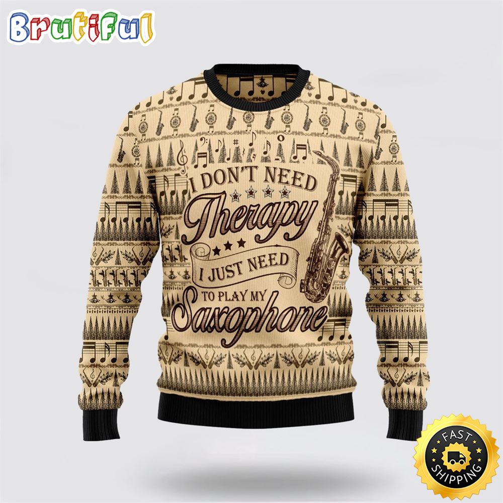 Saxophone Lover Ugly Christmas Sweater Christmas Gift For That Everyone Will Love 1 eyusuv