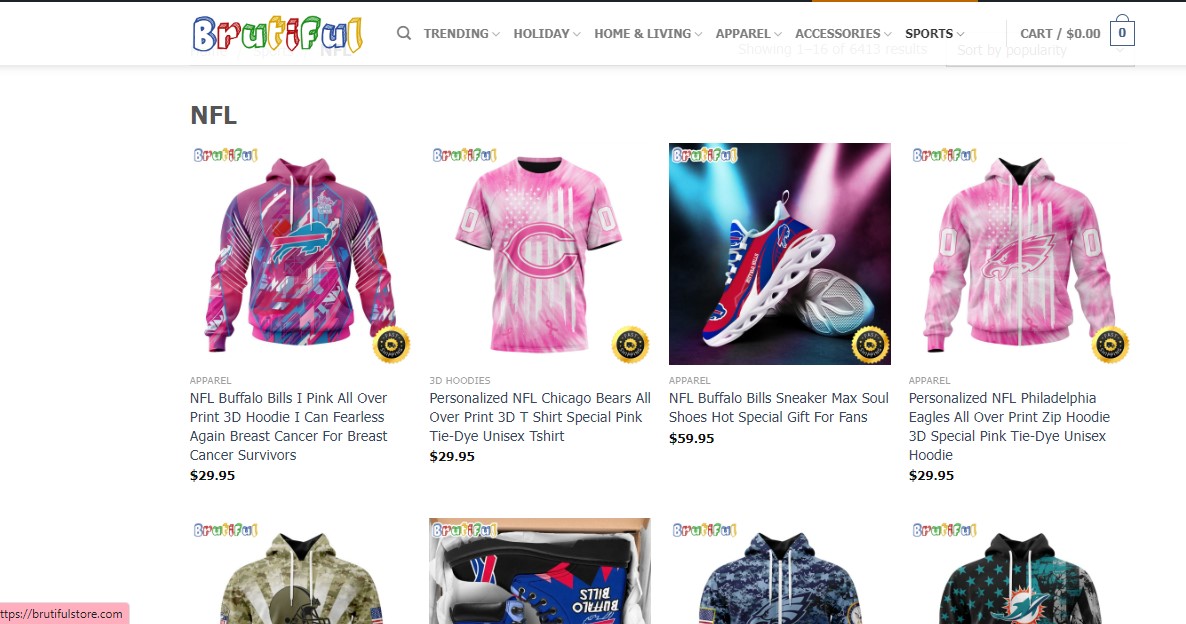 NFL Brutiful Store
