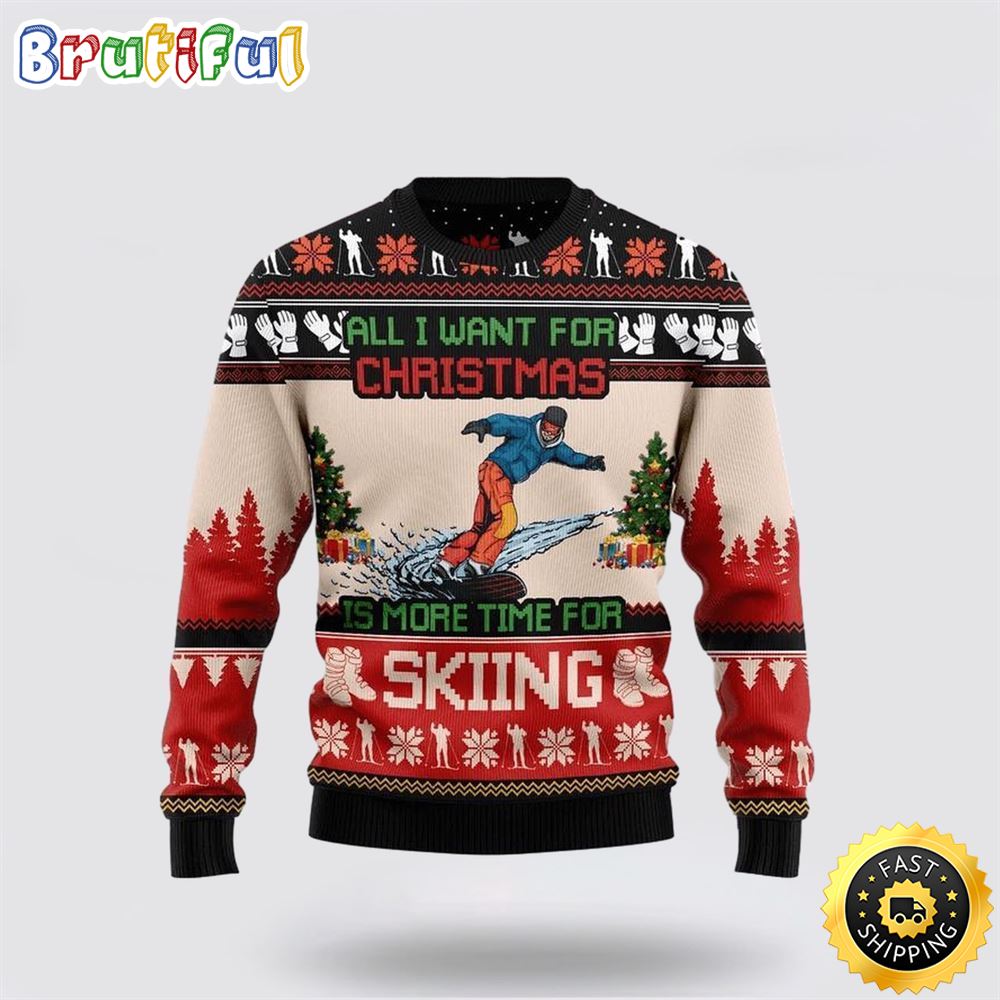 Skiing Ugly Christmas Sweater Christmas gift Christmas Gift For That Everyone Will Love 1 hpesvy