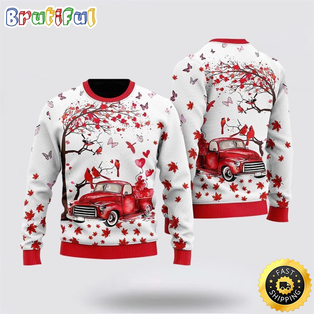 Spring Red Truck Ugly Christmas Sweater Christmas Gift For That Everyone Will Love 1 cdizsm