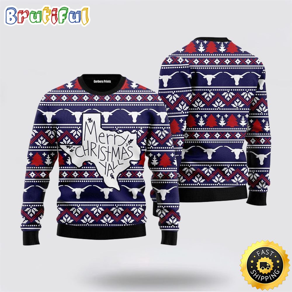 Texas maps Merry Christmas Ugly Christmas Sweater Christmas Gift For That Everyone Will Love 1 r0cp5y