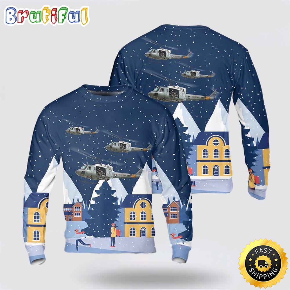 US Air Force Bell UH 1N Twin Huey 3D Sweater 1 dnonas