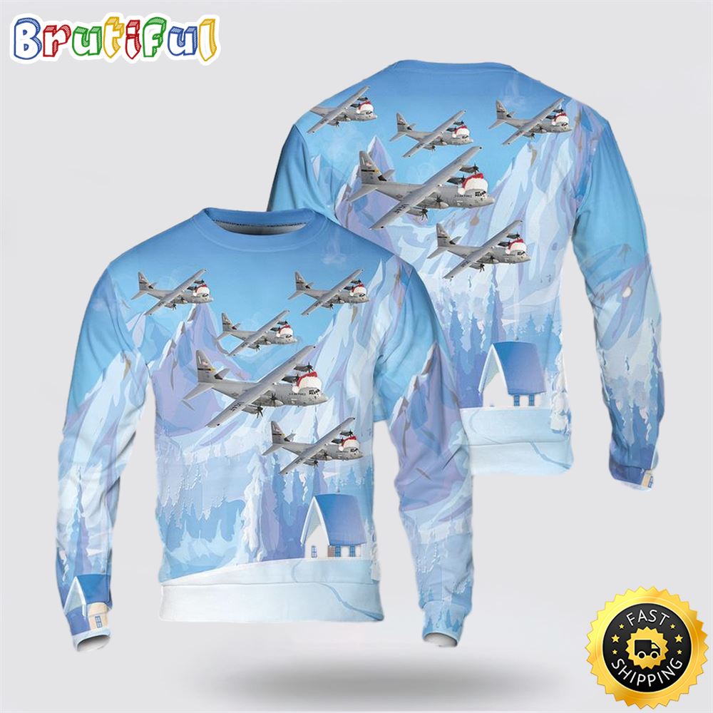 US Air Force C 130J Super Hercules 3D Sweater 1 yyaqat