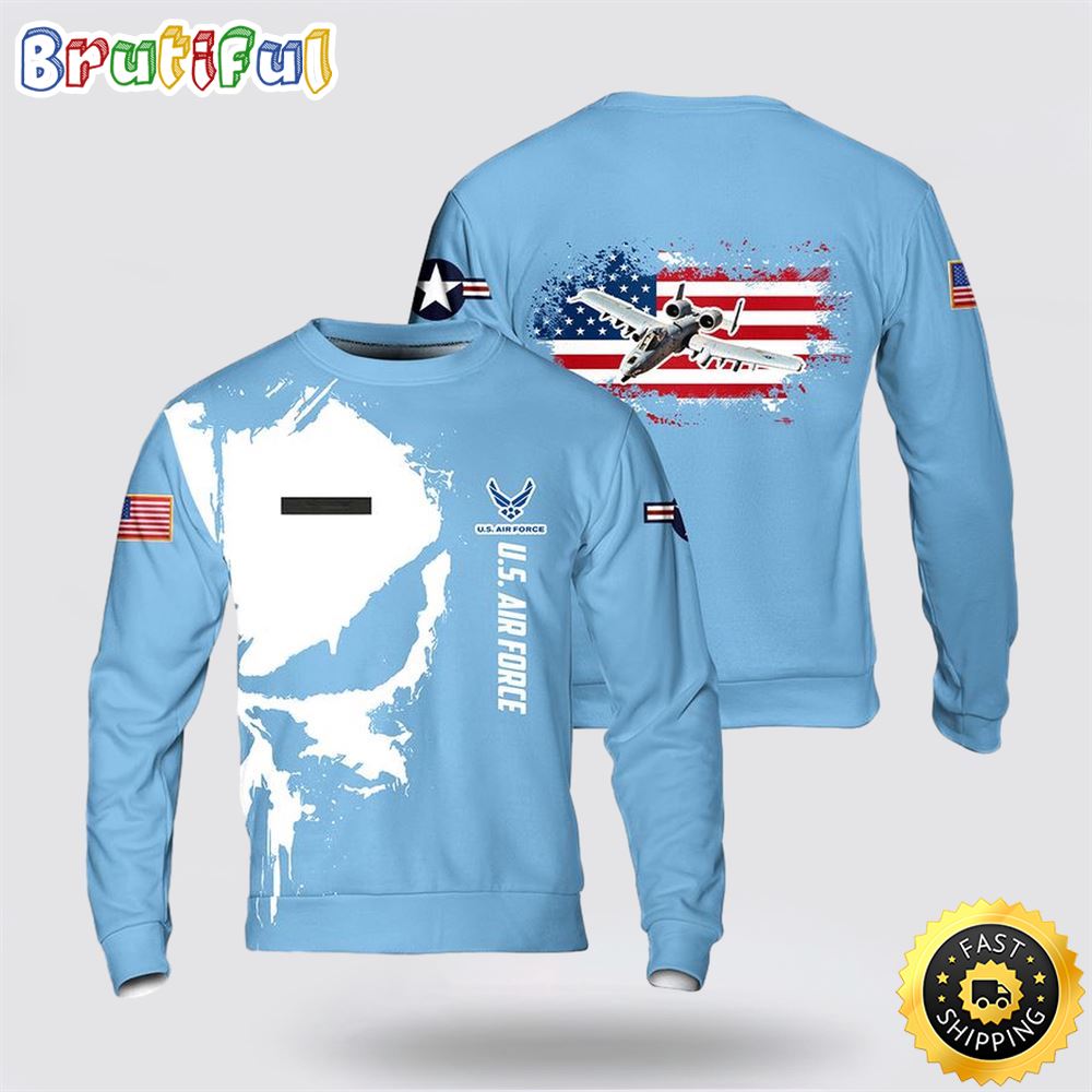 US Air Force Fairchild Republic A 10 Thunderbolt II Sweater 3D 1 mzjoa3