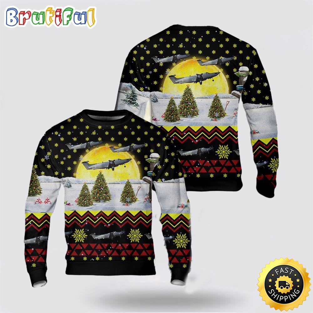 US Air Force Pilatus U 28A Draco 07 0838 Christmas AOP Sweater 1 w3gqg9