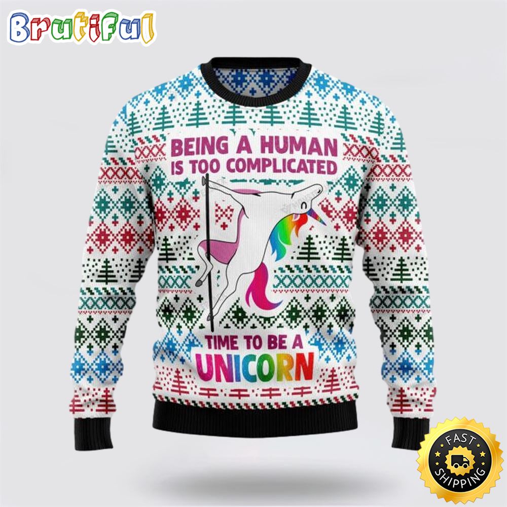 Unicorn Be A Unicorn Ugly Christmas Sweater Christmas Gift For Friends 1 hajbga