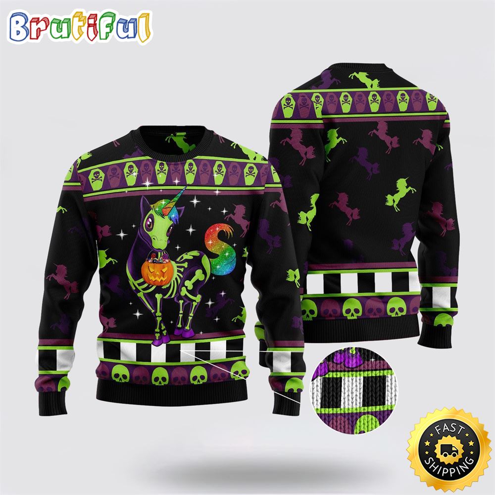 Unicorn Pumpkin Ugly Christmas Sweater Perfect Gifts For Friends 1 py3tqx