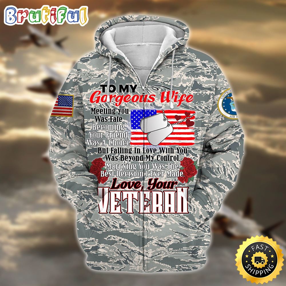 Unique Multiple Service To My Gorgeous Wife Zip Hoodie 1 kplngg