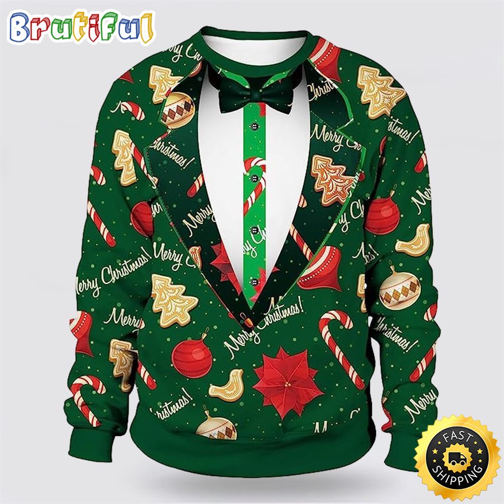 Unisex Ugly Christmas Sweater Funny Novelty 3D Graphic Reindeer Santa Christmas Gift For That Everyone Will Love 1 xvdyjr