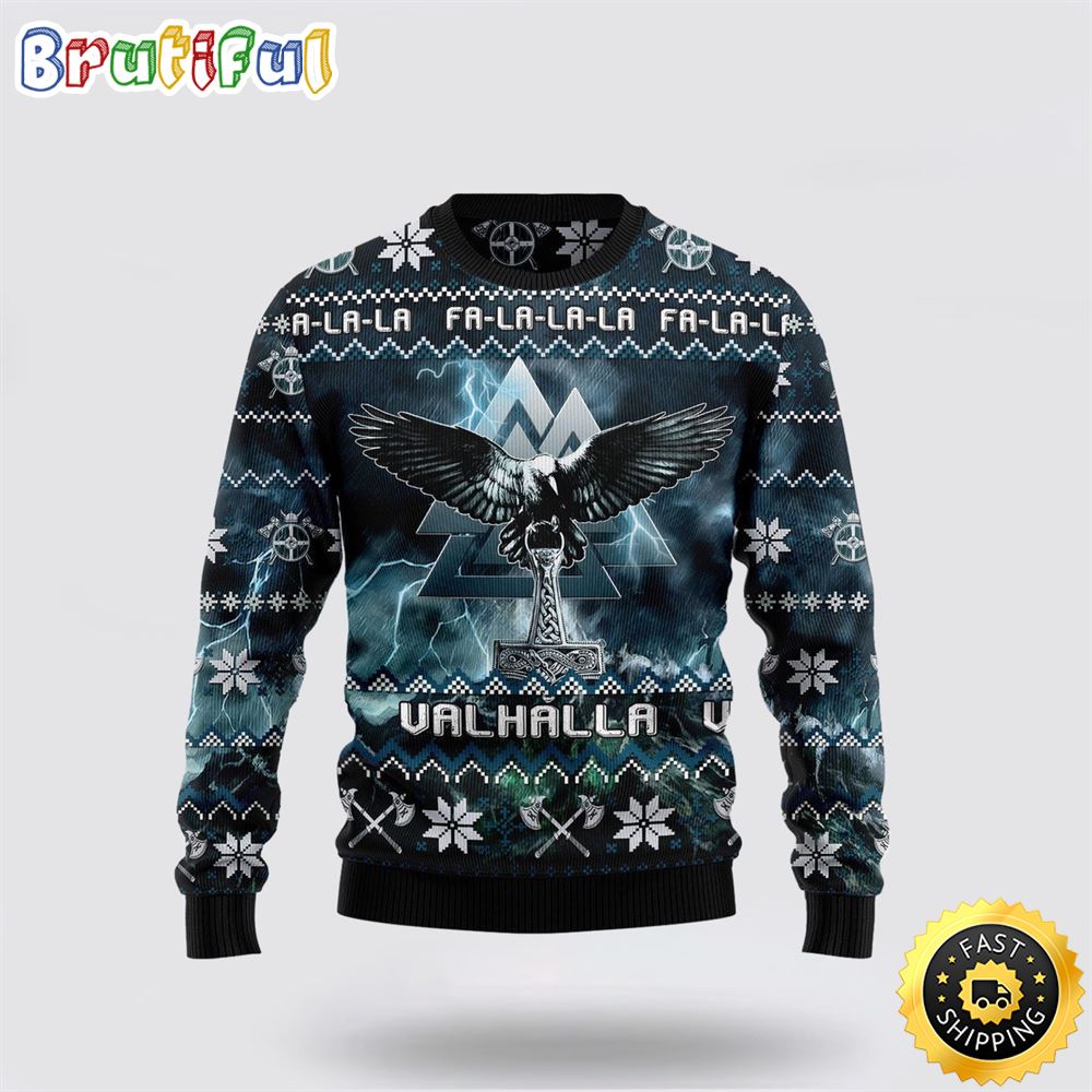 Viking Symbol Ugly Christmas Sweater Christmas Gift For That Everyone Will Love 1 wooike