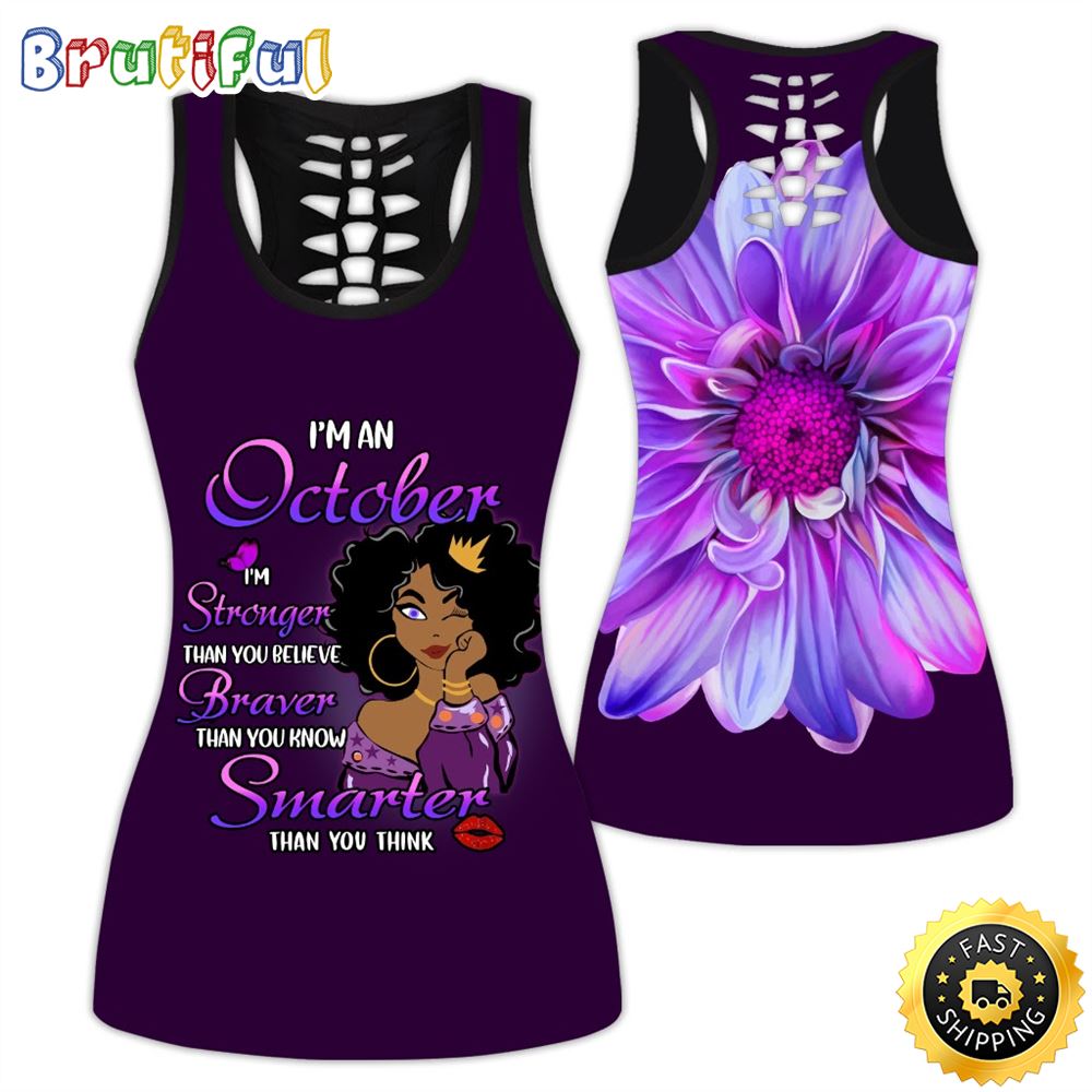 Violet October Girl All Over Print 3D Tank Top Braver Than You Know Gift For Women 1 pfsdwx