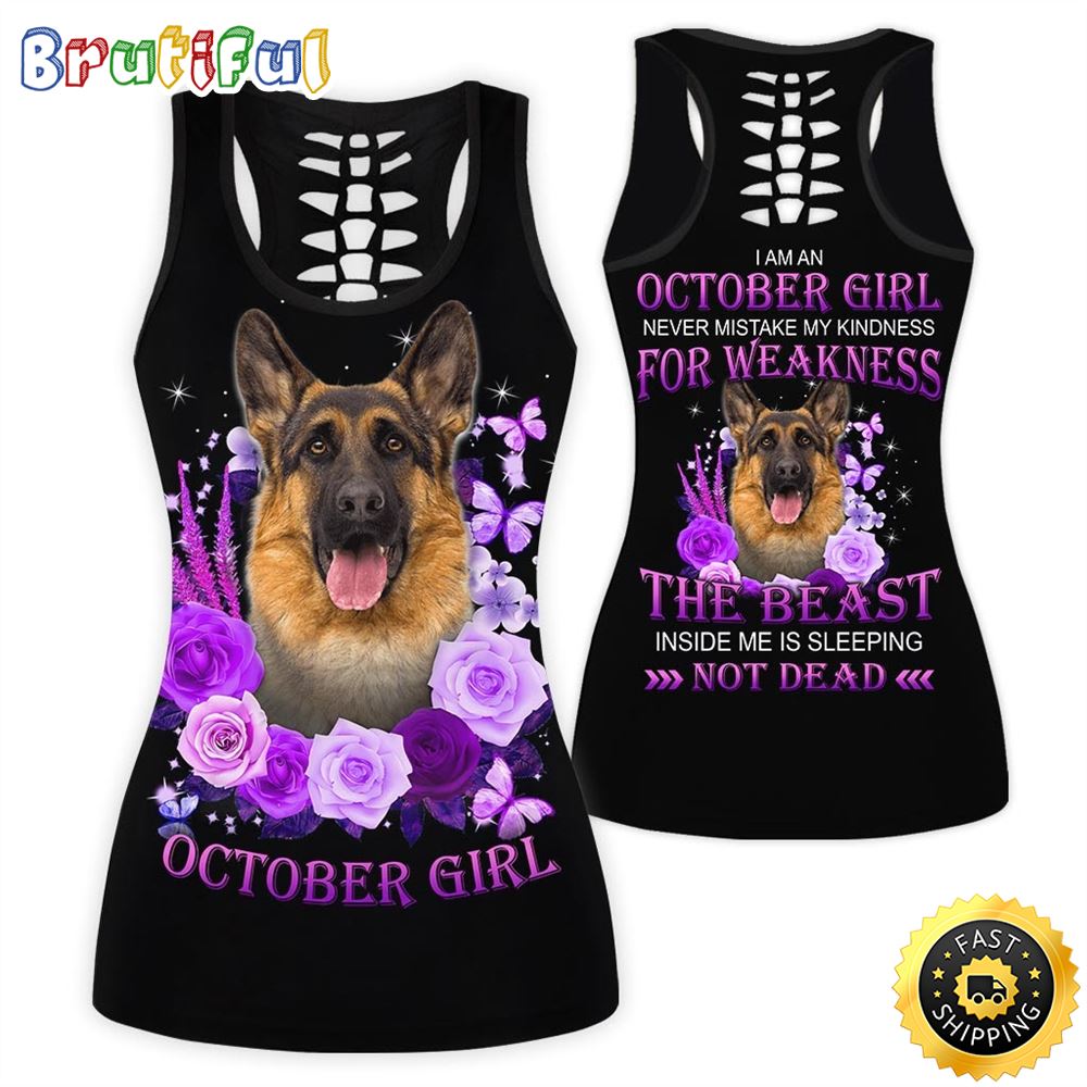 Violet October Girl All Over Print 3D Tank Top Loyal Beagle Dog Gift For Women 1 ljj2ro