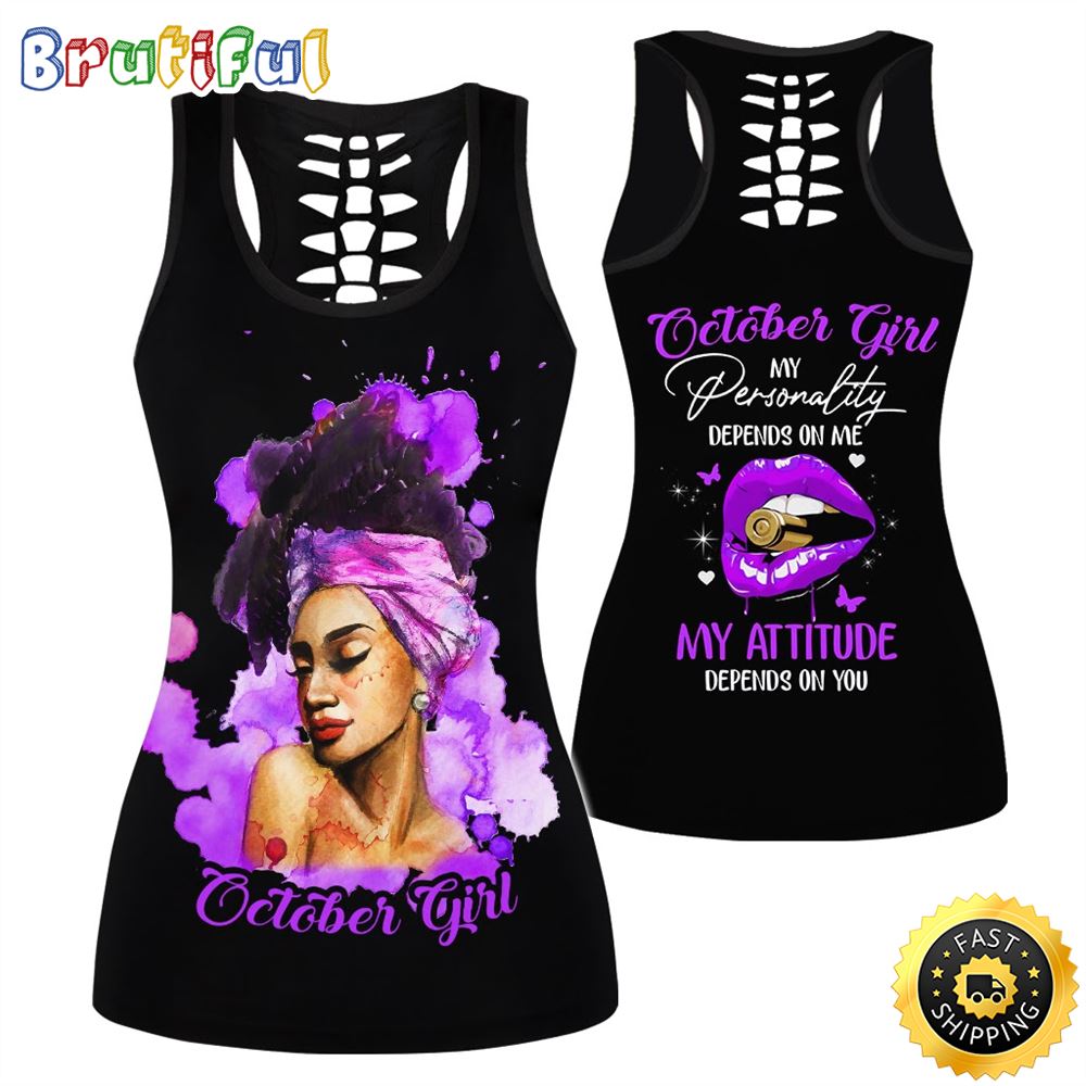 Violet October Girl All Over Print 3D Tank Top My Lips Are My Love Gift For Women 1 x7mhyy