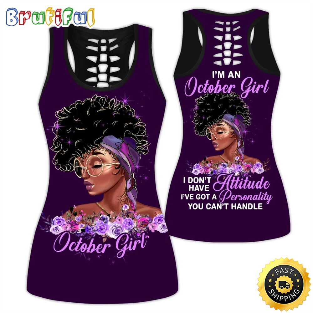 Violet October Girl All Over Print 3D Tank Top Personality Handle Gift For Women 1 jelde5